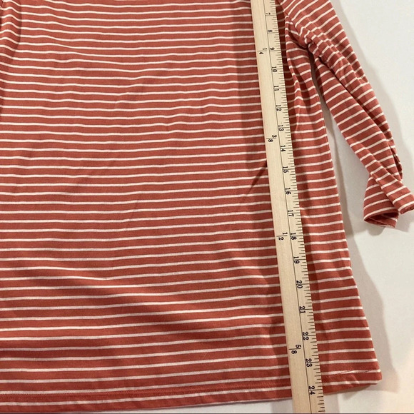 A new day rust colored striped top. NWT. Small - Picture 3 of 4
